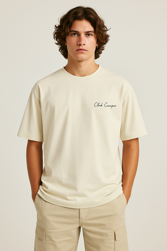 Beige Club Essential Tee